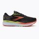 Brooks Ghost 16 men's running shoes black/mandarin red/green 2