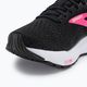 Brooks Ghost 16 women's running shoes black/pink/yellow 7