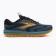 Brooks Revel 7 men's running shoes storm blue/black/orange pop 2