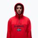 Men's Napapijri Burgee Half Zip Hooded 2.0 red goji sweatshirt 4