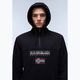 Men's Napapijri Burgee Half Zip Hooded 2.0 sweatshirt black 041 4