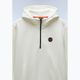 Men's Napapijri B-Badge Half Zip Hooded white heron sweatshirt 7