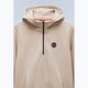 Men's Napapijri B-Badge Half Zip Hooded sweatshirt beige rocky 7