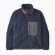 Men's Patagonia Classic Retro-X fleece sweatshirt new navy w/wax red 8