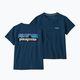 Women's trekking T-shirt Patagonia P-6 Logo Responsibili-Tee tidepool blue 7