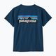 Women's trekking T-shirt Patagonia P-6 Logo Responsibili-Tee tidepool blue 9