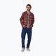 Men's Patagonia Organic Cotton MW Fjord Flannel shirt ice caps/burl red 3