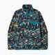 Patagonia men's fleece sweatshirt LW Synch Snap-T P/O fitz roy patchwork/belay blue 6