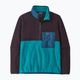 Men's Patagonia Microdini 1/2 Zip P/O fleece sweatshirt belay blue 4