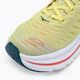 HOKA Bondi X men's running shoes white and yellow 1113512-WEPR 10