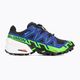 Men's running shoes Salomon Spikecross 6 GTX black/surf the web/green gecko 2