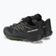 Men's Salomon Pulsar Trail running shoes black/black/green gecko 3