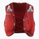 Salomon Active Skin 8 set red dahlia/high risk running waistcoat