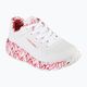 SKECHERS Uno Lite Lovely Luv white/red/pink children's sneakers 11