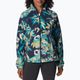 Columbia women's Benton Springs Printed Fleece sweatshirt navy blue 2021771