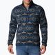 Men's Columbia Sweater Weather II Printed collegiate navy checkered peaks print trekking sweatshirt