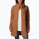 Columbia Panorama Long camel brown women's fleece coat 5