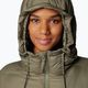 Columbia Pike Lake II Long stone green women's down coat 8