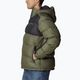 Men's Columbia Pike Lake II Hooded stone green/ shark 399 down jacket 3