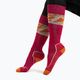Icebreaker women's ski socks Ski+ Light OTC Alps 3D electron pink/earth/snow 3