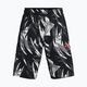 Under Armour men's basketball shorts Baseline 10'' Prnt 002 black/red 1370221-002-LG