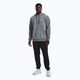 Men's Under Armour Essential Fleece Hoodie pitch gray medium heather/white 2