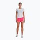 Under Armour Fly By 2.0 women's running shorts pink and white 1350196-683 3