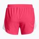 Under Armour Fly By 2.0 women's running shorts pink and white 1350196-683 5