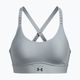 Under Armour Infinity Covered Mid grey fitness bra 1363353-465