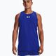 Under Armour Baseline Cotton Tank men's basketball shirt blue 1361901 3