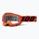 100% Accuri 2 neon/orange/clear cycling goggles 5