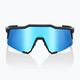 100% Speedcraft matte black/hyper blue multilayer mirror cycling goggles 60007-00004 8