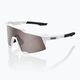 100% Speedcraft matte white/hyper silver mirror cycling goggles 60007-00006 7