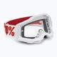 100% Accuri 2 pure/clear cycling goggles