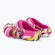 Crocs Classic Lined Marbled Clog electric pink/multi children's flip-flops 4