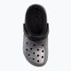 Crocs Classic Glitter Lined Clog black/silver flip-flops 7