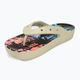 Women's Crocs Classic Platform Retro Resort bone/multi flip flops 7