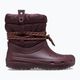 Women's Crocs Classic Neo Puff Luxe dark cherry snow boots 9