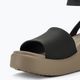 Women's Crocs Brooklyn Ankle Strap Wedge sandals black/mushroom 8