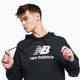 Men's training sweatshirt New Balance Essentials Stacked Logo French Terry Hoodie black MT31537BK 8