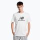 New Balance Essentials Stacked Logo Co men's training t-shirt white MT31541WT