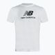 New Balance Essentials Stacked Logo Co men's training t-shirt white MT31541WT 5
