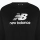 Women's training sweatshirt New Balance Essentials Stacked Logo French Terry Hoodie black WT31532BK 3
