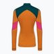 Women's Smartwool Merino Baselayer Colorblock 1/4 Zip Boxed marmalade thermal longsleeve 4