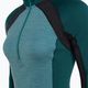 Women's Smartwool Merino Baselayer 1/2 Zip Boxed thermal sweatshirt cascade green heather 3