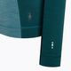Women's Smartwool Merino Baselayer 1/2 Zip Boxed thermal sweatshirt cascade green heather 4