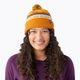 Smartwool Knit Winter Pattern POM honey gold heather beanie 8