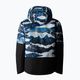 The North Face Freedom Insulated optic blue mountain traverse print children's ski jacket 6