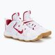 Men's volleyball shoes Nike React Hyperset SE white/team crimson white 4