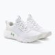 Women's training shoes Under Armour W Dynamic Select white/white clay/metallic green grit 4